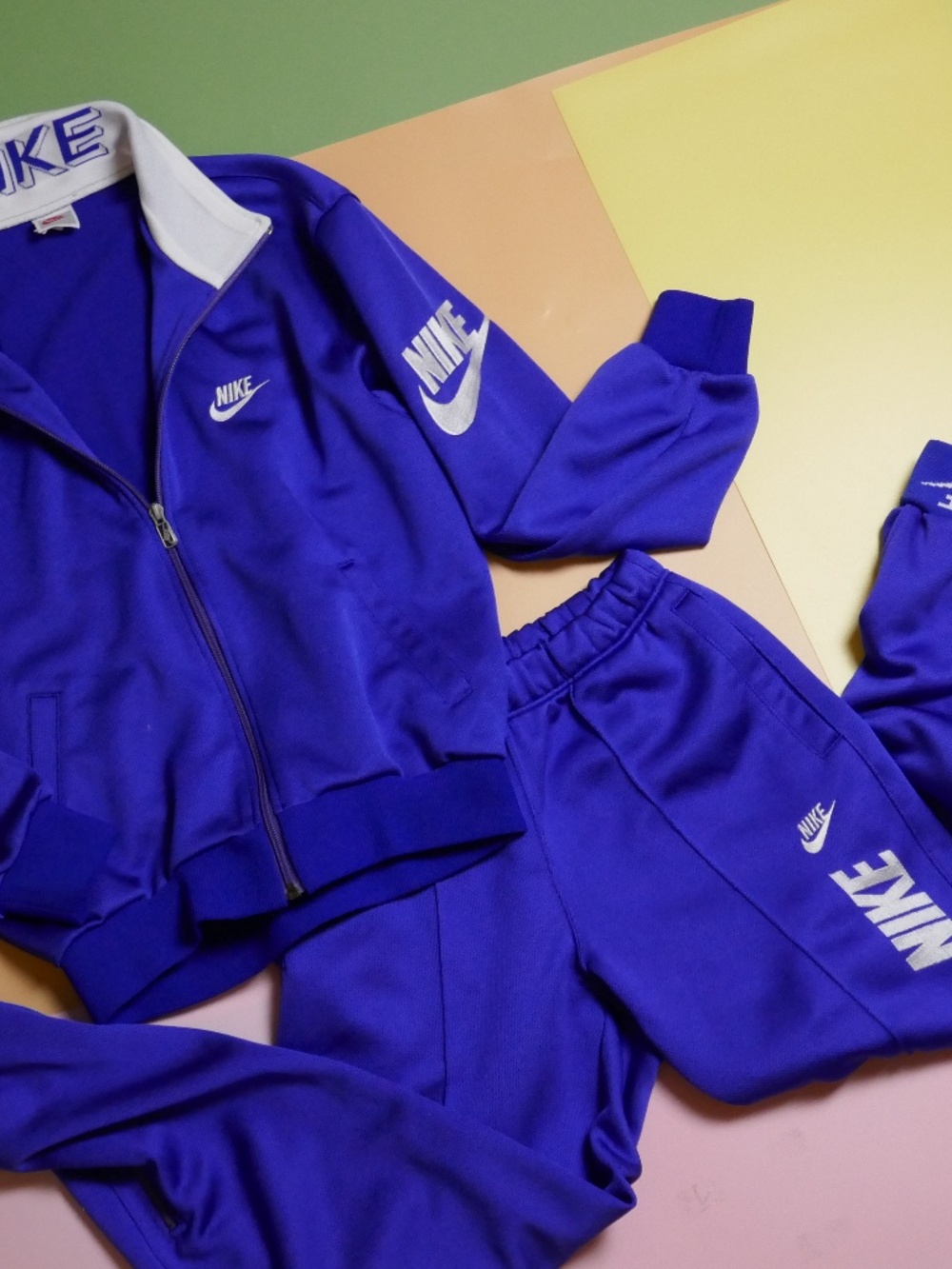 Nike Tracksuit Set Royal Blue Sweatpants Joggers and Jacket